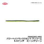 バークレイ（Berkley）　PBMSDW5-GPCR　パワーベイトマックスセント ディワーム　5.5インチ　グリーンパンプキンキャンディレッド　ワーム MaxScent キムケン 木村建太