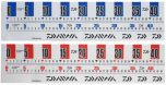 ダイワ　CPメジャーステッカー ブルー