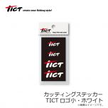 TICT(ティクト)　カッティングステッカー　TICTロゴ中　約10×4.5cm
