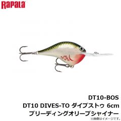 ラパラジャパン　DT10-BOS DT10 DIVES-TO ダイブストゥ 6cm ブリーディングオリーブシャイナー