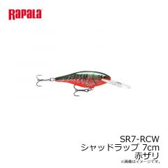 ラパラジャパン　SR7-RCW シャッドラップ 7cm 赤ザリ