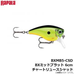 ラパラ　BXMB5-CSD BXミッドブラット 6cm チャートリュースシャッド