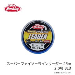 バークレイ　スーパーファイヤーラインリーダー 25m 2.0号 8LB