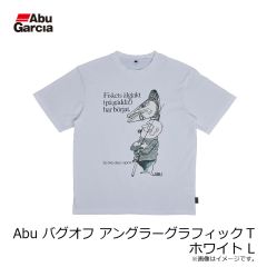 アブ　Abu バグオフ アングラーグラフィックT ホワイト L
