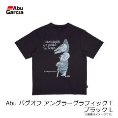 アブ　Abu バグオフ アングラーグラフィックT ブラック L