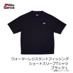 アブ　ウォーターレジスタントフィッシングショートスリーブTシャツ ブラック L
