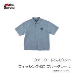 アブ　ウォーターレジスタント フィッシングポロ ブルーグレー L