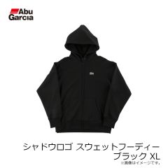 アブ　シャドウロゴスウェットフーディー ブラック XL