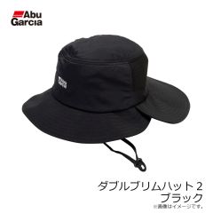 アブ　ダブルブリムハット2 ブラック