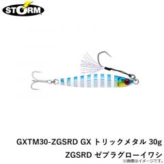 ストーム　GXTM30-ZGSRD GX トリックメタル 30g ZGSRD ゼブラグローイワシ
