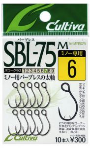 オーナー  SBL-75M  シングル75バーブレス(ミノー用)　  6  