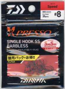 ダイワ(グローブライド)    プレッソ　シングルフック SS(SaqSas)　スピード  #6  