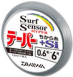 ダイワ(グローブライド)    サーフセンサー ハイパーテーパー ちから糸+Si  1本入タイプ  0.6－6  イエロー