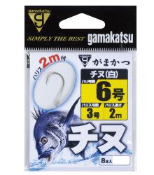 がまかつ  11990  チヌ　白　2m糸付  1-1  