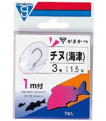 がまかつ  11988  チヌ　白　1m糸付  3-3  白