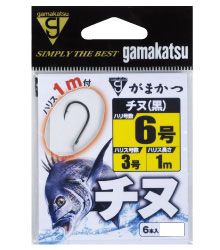 がまかつ  11989  チヌ　黒　1m糸付  4-3  黒
