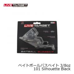 ライブターゲット　ベイトボールバスベイト 3/8oz　101 Silhouette Black (ブラックブレード)