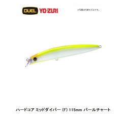 デュエル　ハードコア ミッドダイバー (F) 115mm パールチャート