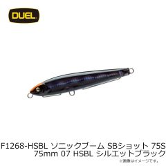 デュエル　F1268-HSBL ソニックブーム SBショット 75S 75mm 07 HSBL シルエットブラック