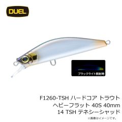 デュエル　F1260-BRT ハードコア トラウト ヘビーフラット 40S 40mm 11 BRT ベビーレインボー