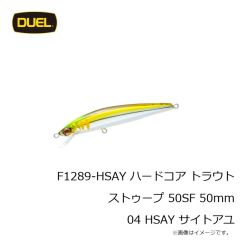 デュエル　F1289-GRYM ハードコア トラウト ストゥープ 50SF 50mm 01 GRYM アカキンヤマメ