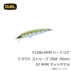 デュエル　F1289-GRYM ハードコア トラウト ストゥープ 50SF 50mm 01 GRYM アカキンヤマメ