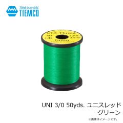 ティムコ　UNI 3/0 50yds. ユニスレッド グリーン