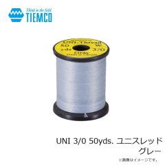 ティムコ　UNI 3/0 50yds. ユニスレッド グレー