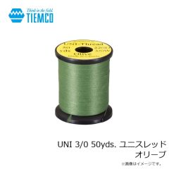 ティムコ　UNI 3/0 50yds. ユニスレッド オリーブ
