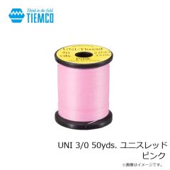 ティムコ　UNI 3/0 50yds. ユニスレッド ピンク