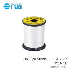 ティムコ　UNI 3/0 50yds. ユニスレッド ホワイト