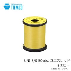 ティムコ　UNI 3/0 50yds. ユニスレッド イエロー