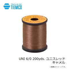 ティムコ　UNI 6/0 200yds. ユニスレッド キャメル