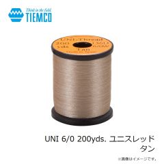 ティムコ　UNI 6/0 200yds. ユニスレッド タン
