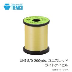 ティムコ　UNI 8/0 200yds. ユニスレッド ライトケイヒル