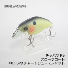 ニシネルアーワークス　チッパワ RB Chippawa RB スローフロート　#02 ゴーストシャッド　クランク  釣具 通販 FTO フィッシング タックル オンライン