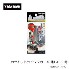 ヤマワ　カットウトライシンカー 中通しII 30号