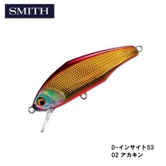 スミス　D-インサイト53　02 アカキン　トラウト　ヘビーシンキング　ミノー