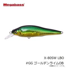 メガバス　X-80SW LBO #GG ゴールデンライムOB