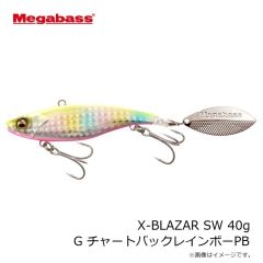 メガバス　X-BLAZAR SW X-ブレーザー SW21g G チャートバックレインボーPB