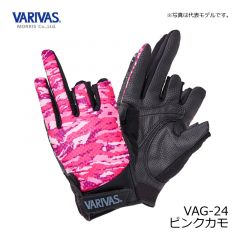 バリバス　VAG-23 メッシュグローブ 3　L  ピンクカモ　グローブ　手袋