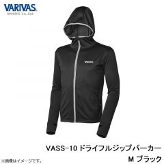 VASS-10 ドライフルジップパーカー S ブラック
