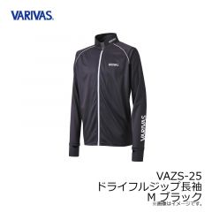 VAZS-25 ドライフルジップ長袖 M ブラック
