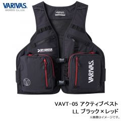 バリバス   VAVT-05 アクティブベスト LL ブラック×レッド