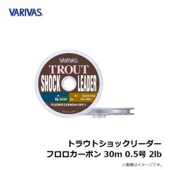 バリバス　トラウトショックリーダー フロロカーボン 30m 0.5号 2lb