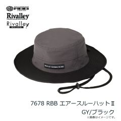 7678 RBB エアースルーハットII GY/ブラック