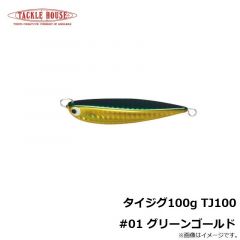 タックルハウス　タイジグ100g TJ100 #01 グリーンゴールド