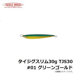 タックルハウス　タイジグスリム30g TJS30 #01 グリーンゴールド