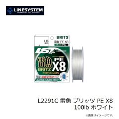 ラインシステム　L2291C 雷魚 ブリッツ PE X8 100lb ホワイト