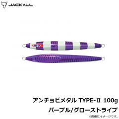 ジャッカル　アンチョビメタル TYPE-2 100g パープル/グローストライプ